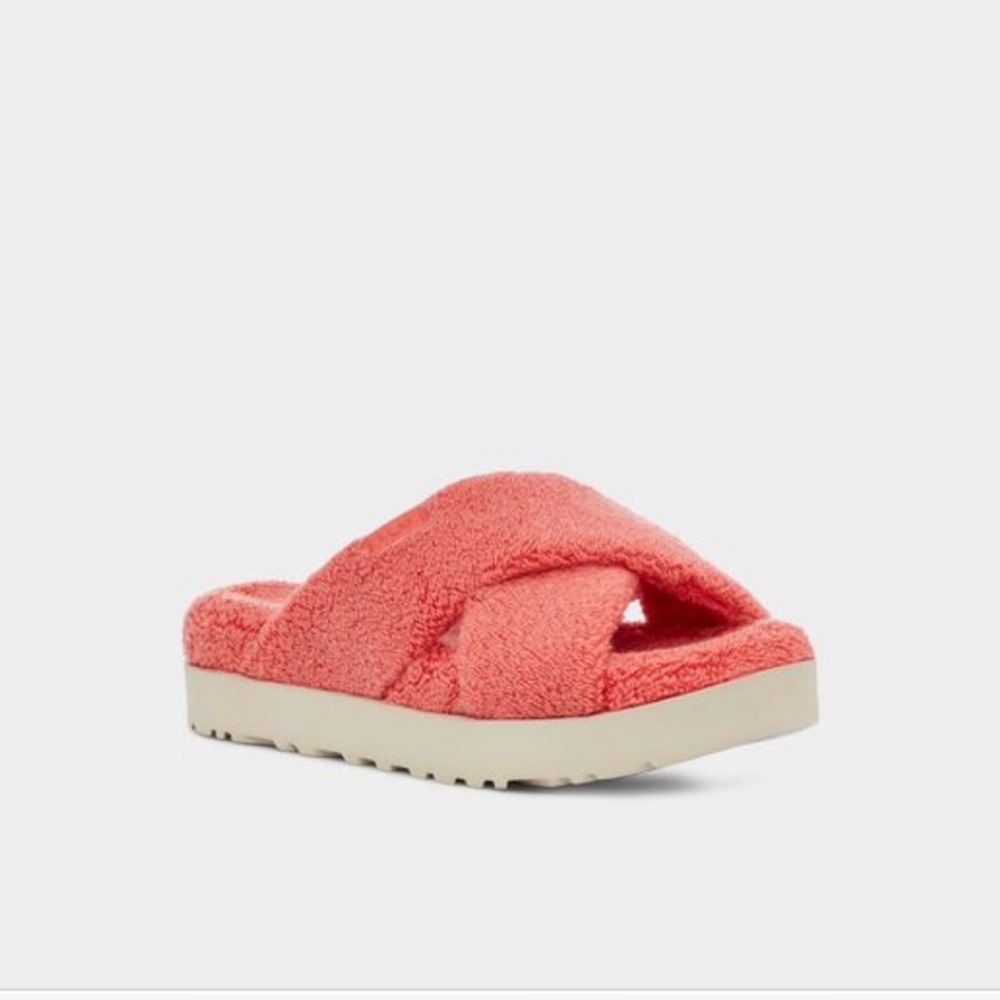 UGG Pink Terry Slide Sandals
